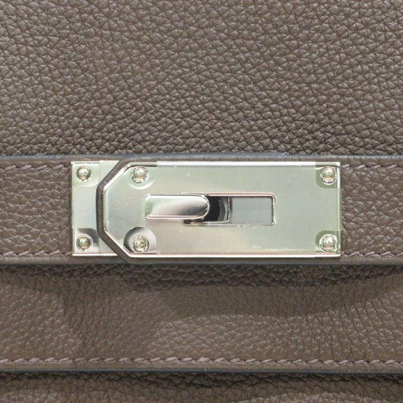 HERMES (Hermes) Kelly Akkad PM Shoulder Bag Cacao (SV Metal Fittings) Togo U ... - Picture 13 of 15